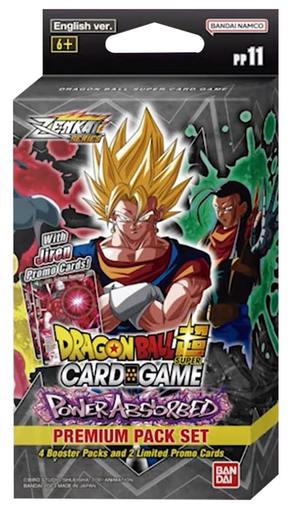BANDAI NAMCO Entertainment Dragon Ball Super TCG: ZENKAI Series 03 Power Absorbed Premium Pack Set