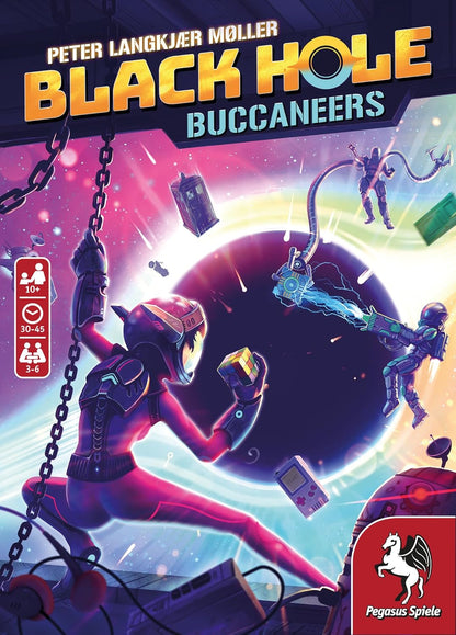Pegasus Spiele- Black Hole Buccaneers (English Edition) Juegos de Cartas, Color Negro (PES18287E