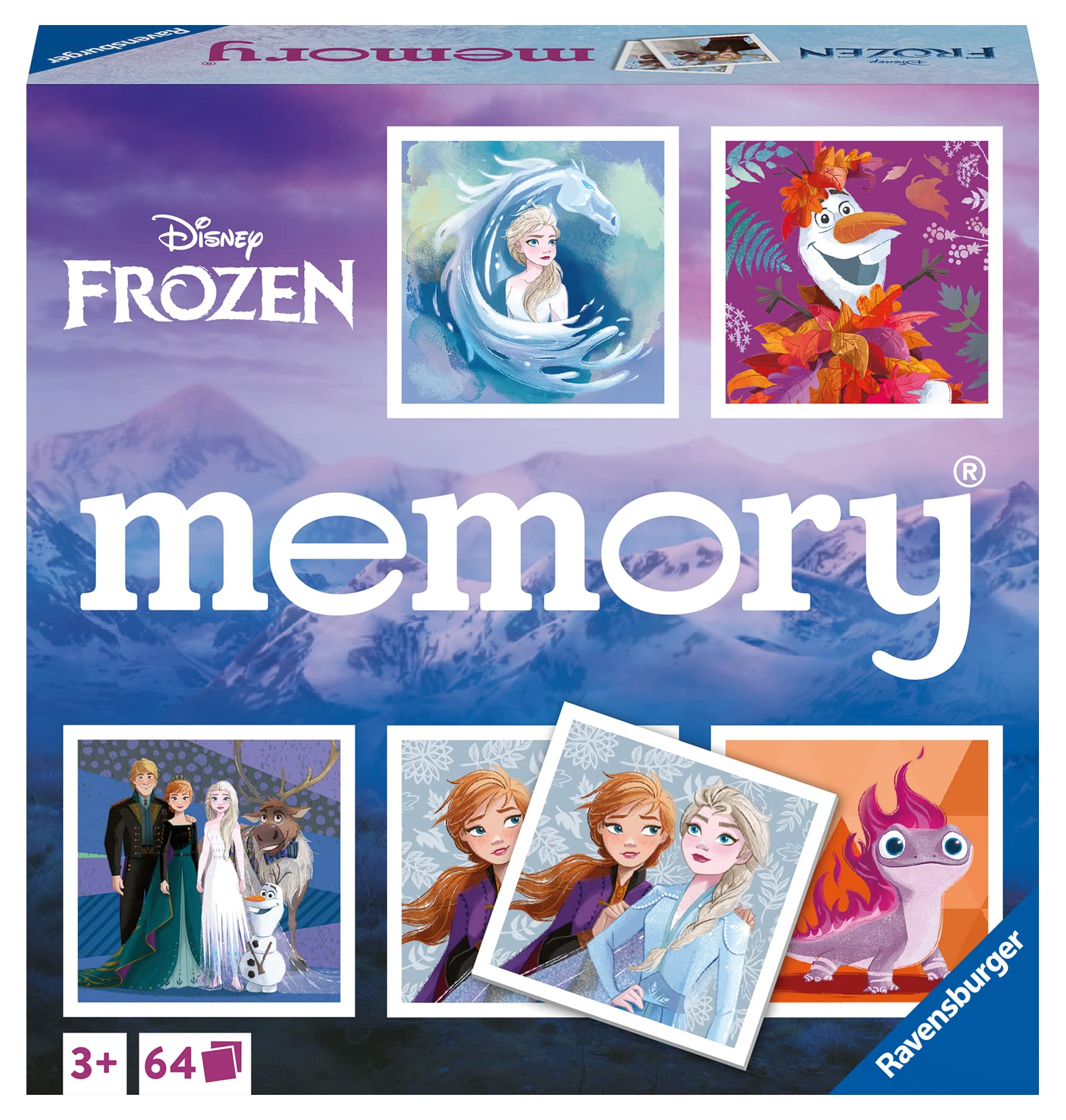 Ravensburger - 20890 - Disney Frozen Memory®, het klassieke spel voor alle Frozen-fans, memorygame voor 2-8 spelers van 3 jaar en ouder