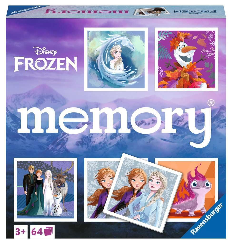 Ravensburger - 20890 - Disney Frozen Memory®, het klassieke spel voor alle Frozen-fans, memorygame voor 2-8 spelers van 3 jaar en ouder