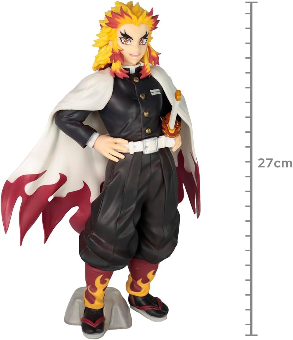 Banpresto BAS63660 Ichiban - Demon Slayer: Kimetsu no Yaiba - Kyojuro Rengoku (The Hashira), Bandai Spirits Ichibansho Figure