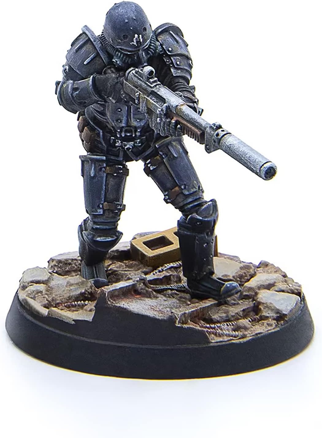 Fallout Wasteland Warfare: Brotherhood of Steel - Combat Patrol - 6 Miniature, Unpainted, 32mm Figure, RPG