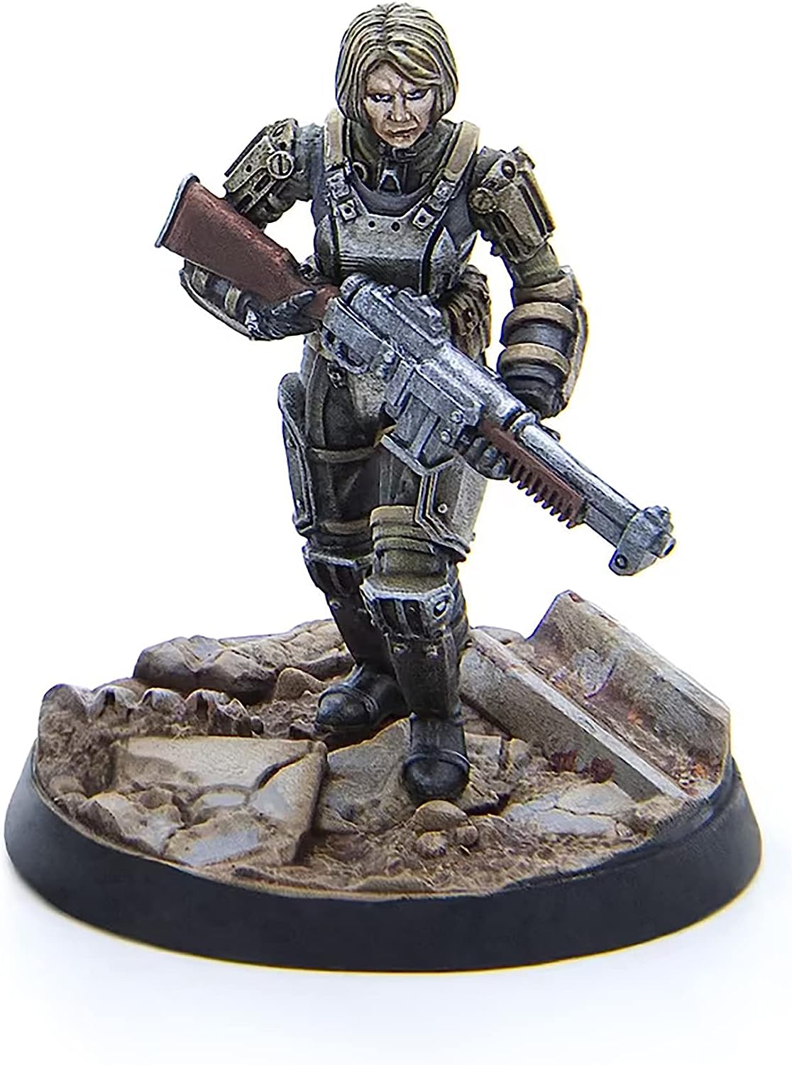 Fallout Wasteland Warfare: Brotherhood of Steel - Combat Patrol - 6 Miniature, Unpainted, 32mm Figure, RPG