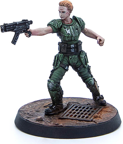 Fallout Wasteland Warfare: Survivors: Reilly's Rangers - 5 Miniatures, 32mm Unpainted Resin Figures, Capital Wave RPG