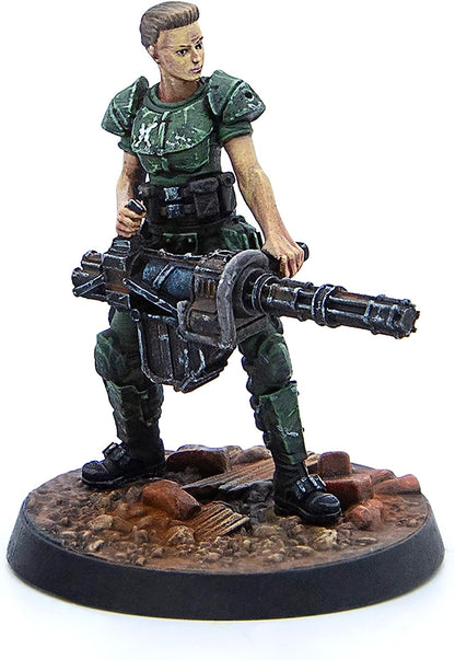Fallout Wasteland Warfare: Survivors: Reilly's Rangers - 5 Miniatures, 32mm Unpainted Resin Figures, Capital Wave RPG