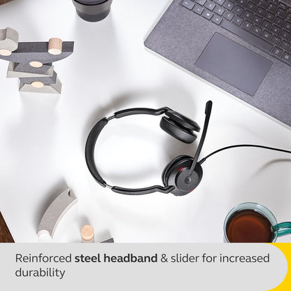 Jabra Evolve2 30 SE Wired Noise-Cancelling Stereo Headset With 2-Microphone Call Technology and USB-C Cable - MS Teams Certified, Works with All Other Platforms - Black