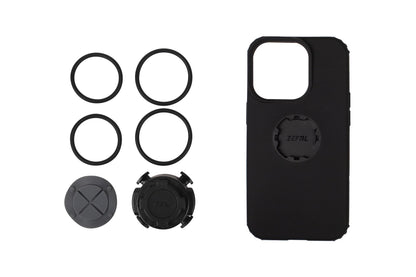 Zefal Z Console and Z Bike Smartphone Case & Bicycle Handlebar Mount, Black, iPhone 14 Pro