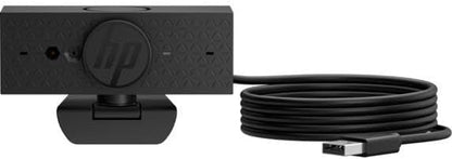 HP - PC 620 Webcam FHD 1080p, Automatic Focus, Digital Zoom, 360° Rotation, Adjustable Field of View, Automatic Color and Background Correction, Zoom Compatible, Privacy Cover, Black