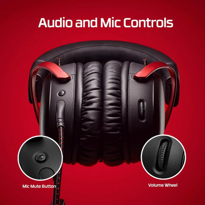 HyperX Cloud III – Wired Gaming Headset, PC, PS5, Xbox Series X|S, Angled 53mm Drivers, DTS, Memory Foam, Durable Frame, Ultra-Clear 10mm Mic, USB-C, USB-A, 3.5mm