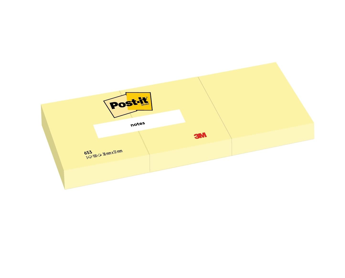 3M 06656 Crepe Paper Automotive Refinish Masking Tape, 28 lbs/in Tensile Strength, 55m Length x 48mm Width, Yellow
