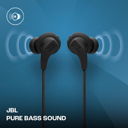 JBL Endurance Run 2, Cuffie auricolari con cavo, in