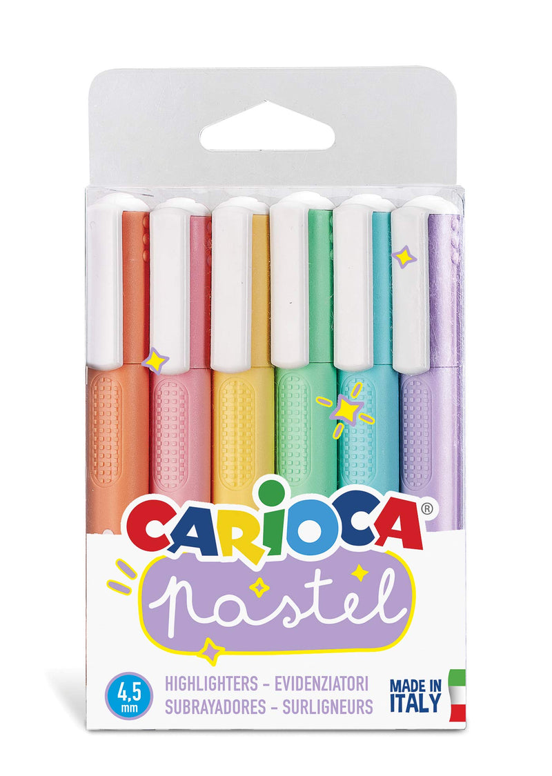 Carioca Evidenziatori Pastel - 6 Pz (43033