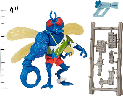 Teenage Mutant Ninja Turtles: Mutant Mayhem 4-Inch Super Fly Basic Action Figure. Ideal present for boys 4 to 7 years and TMNT fans!