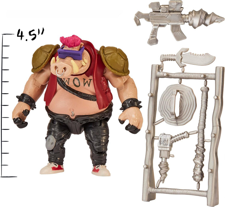 Teenage Mutant Ninja Turtles: Mutant Mayhem 4.5-Inch Bebop Basic Action Figure. Ideal present for boys 4 to 7 years and TMNT fans!