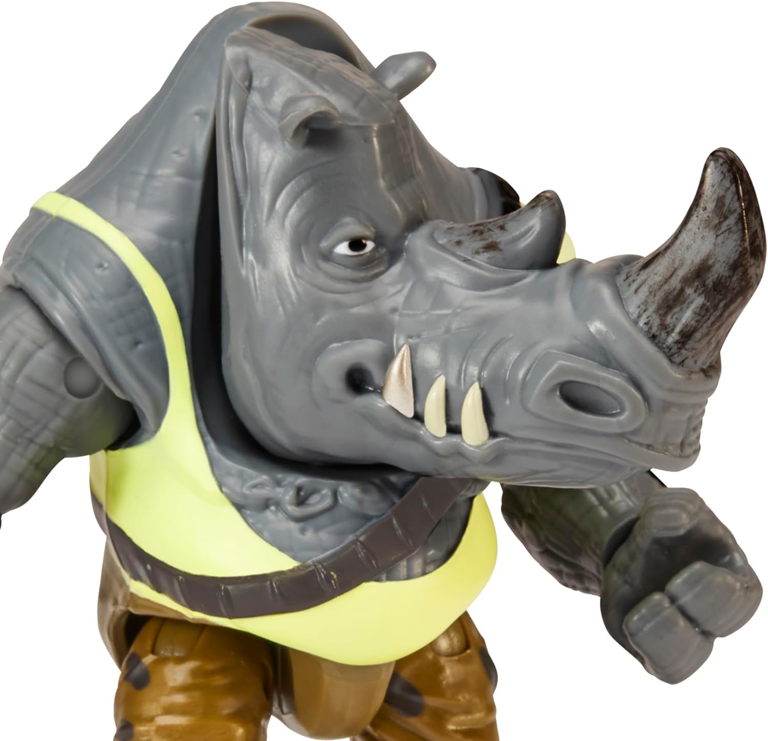 Teenage Mutant Ninja Turtles: Mutant Mayhem 4-Inch Rocksteady Basic Action Figure. Ideal present for boys 4 to 7 years and TMNT fans!