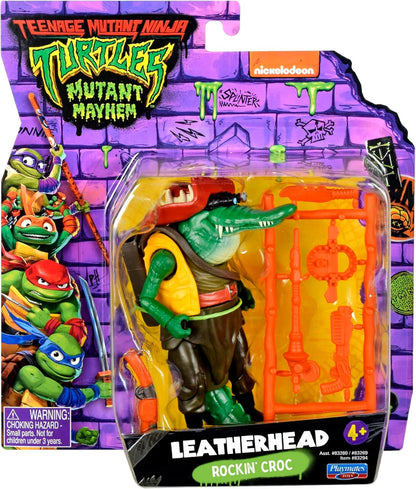 Teenage Mutant Ninja Turtles- Splinter Mutant Mayhem-Figura de acción básica de Cuero de 4.5 Pulgadas. Regalo Ideal para niños de 4 a 7 años y fanáticos de TMNT (Playmates 83294CO