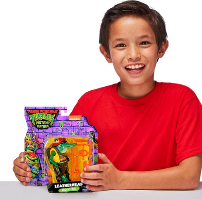 Teenage Mutant Ninja Turtles- Splinter Mutant Mayhem-Figura de acción básica de Cuero de 4.5 Pulgadas. Regalo Ideal para niños de 4 a 7 años y fanáticos de TMNT (Playmates 83294CO