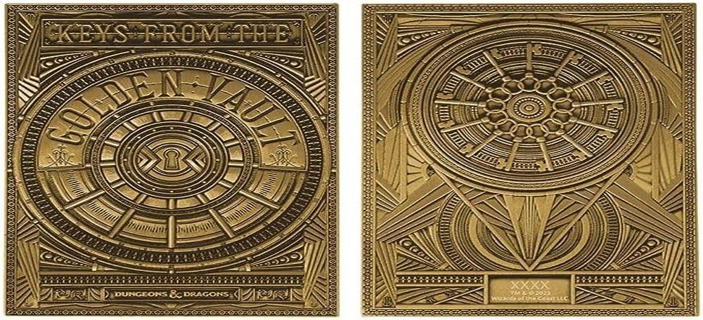 FANATTIK Dungeons & Dragons Metal Card Keys From The Golden Vault Limited Edition