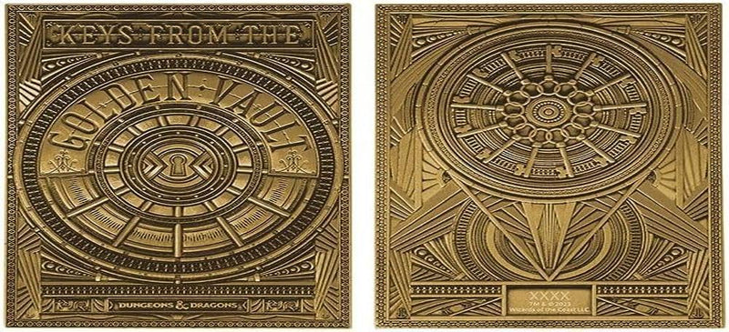 FANATTIK Dungeons & Dragons Metal Card Keys From The Golden Vault Limited Edition