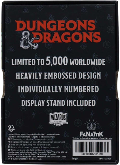 FANATTIK Dungeons & Dragons Metal Card Keys From The Golden Vault Limited Edition