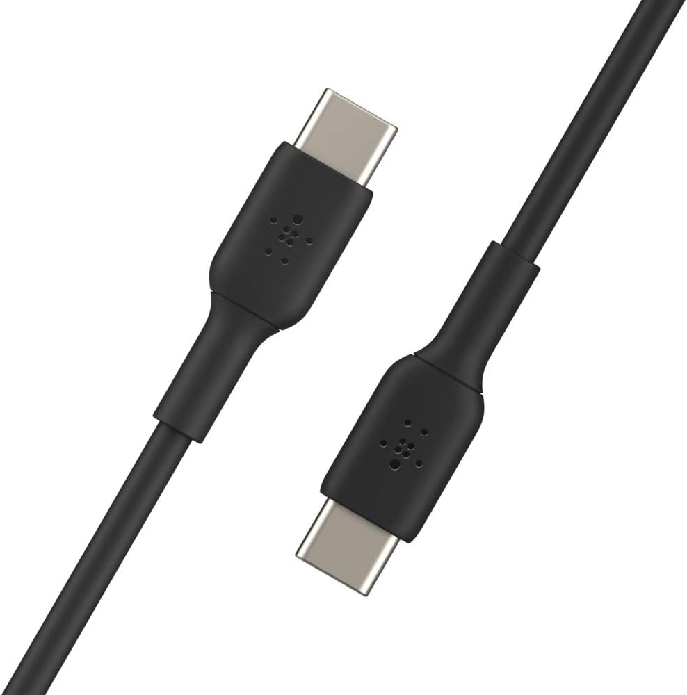 Belkin BoostCharge USB-C to USB-C fast charger cable, USB type C charger cable fast charging for iPhone 15, Samsung Galaxy S23, S22, Google Pixel, iPad, MacBook, Nintendo Switch and more - 2m