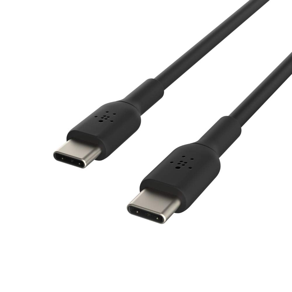 Belkin BoostCharge USB-C to USB-C fast charger cable, USB type C charger cable fast charging for iPhone 15, Samsung Galaxy S23, S22, Google Pixel, iPad, MacBook, Nintendo Switch and more - 2m