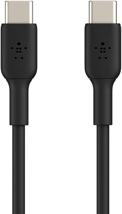 Belkin BoostCharge USB-C to USB-C fast charger cable, USB type C charger cable fast charging for iPhone 15, Samsung Galaxy S23, S22, Google Pixel, iPad, MacBook, Nintendo Switch and more - 2m
