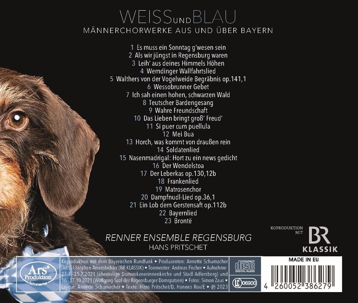 Weiss Und Blau: Männerchorwerke Aus Und Über Bayern