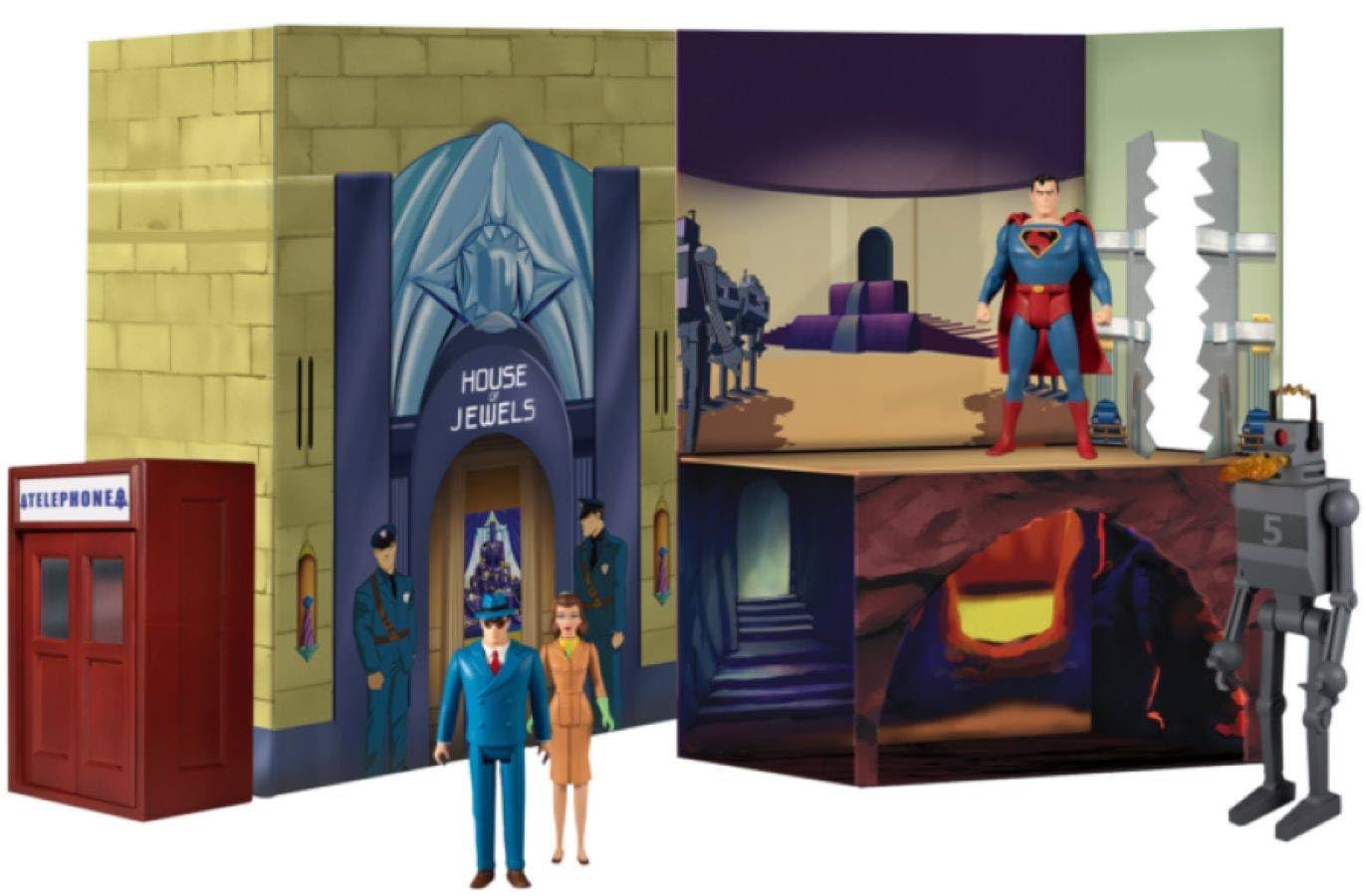 Mezco 5 Points Superman - The Mechanical Monsters (1941): Deluxe Boxed Set