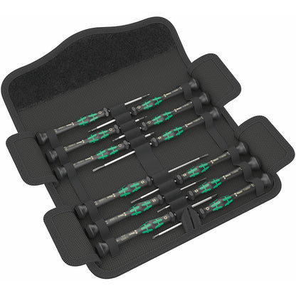 Wera Kraftform Micro Elektroniker Schraubendrehersatz, 12-teilig, Mehrfarbig, 05073675001