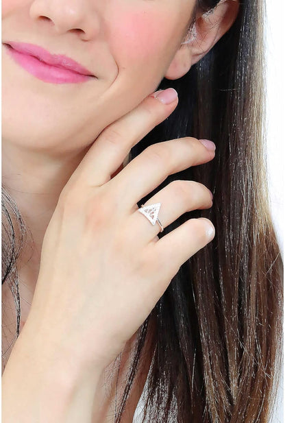Harry Potter Official Sterling Silver Deathly Hallow Ring Size Large by The Carat Shop