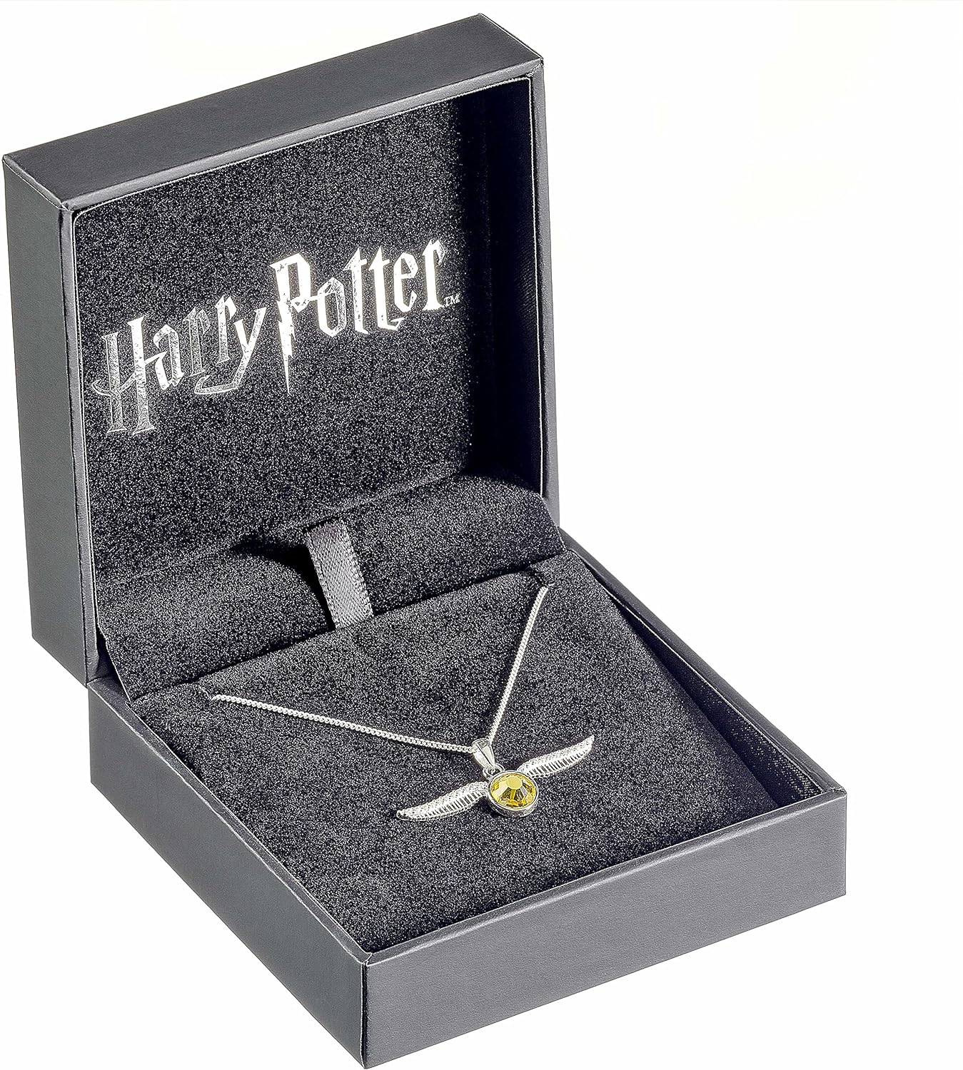 Harry Potter Golden Snitch Necklace Embellished with Crystals Elements by The Carat Shop