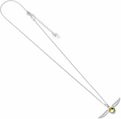 Harry Potter Golden Snitch Necklace Embellished with Crystals Elements by The Carat Shop