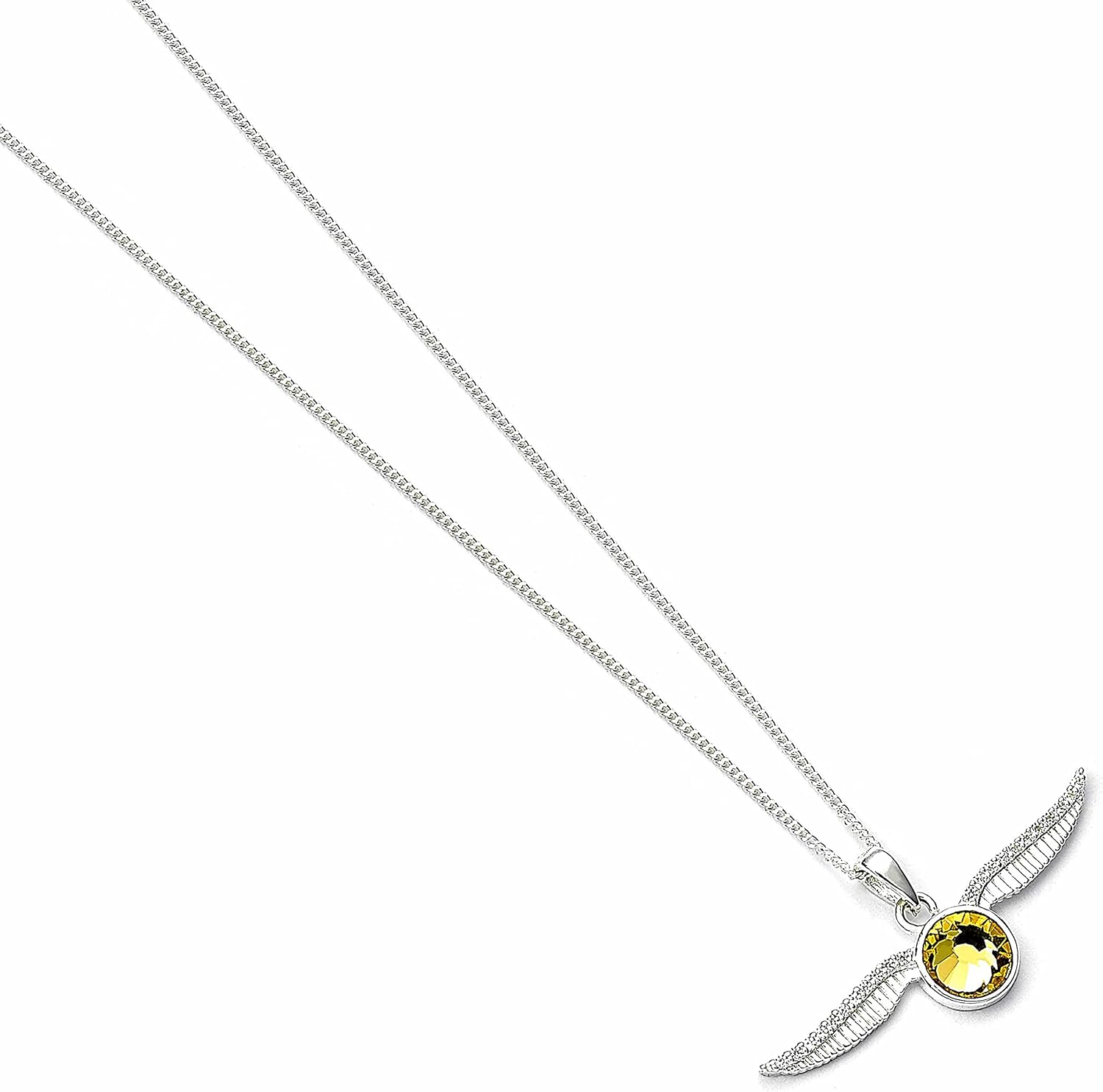 Harry Potter Golden Snitch Necklace Embellished with Crystals Elements by The Carat Shop