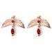 Harry Potter boucles d´oreilles Stud Fawkes Rose Gold (Argent Sterling