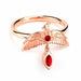 Harry Potter Sterling Silver Fawkes Rose Gold Plated Ring Size Medium
