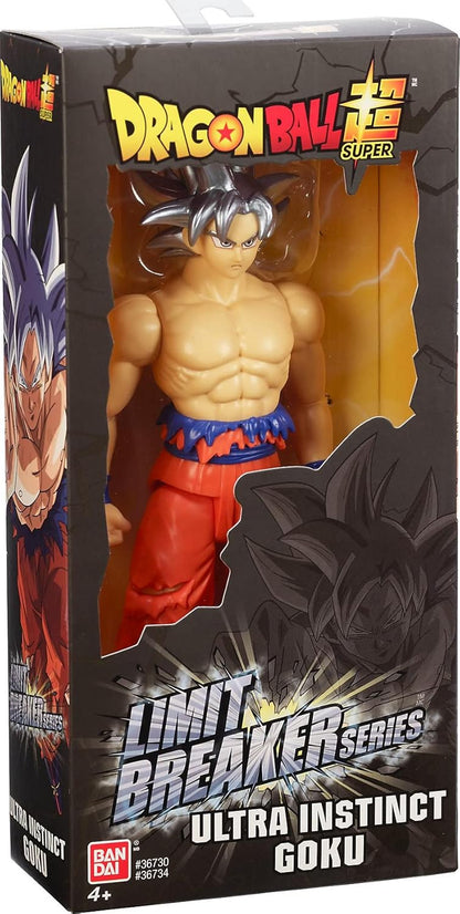 BANDAI - Dragon Ball Super - Goku Ultra Instinkt - Limit Breaker Figur 30 cm - Offizielle Dragon Ball Lizenz - Große Gelenkige Goku Ultra Instinct Figur - Spielzeug für Kinder ab 4 Jahren - 36734