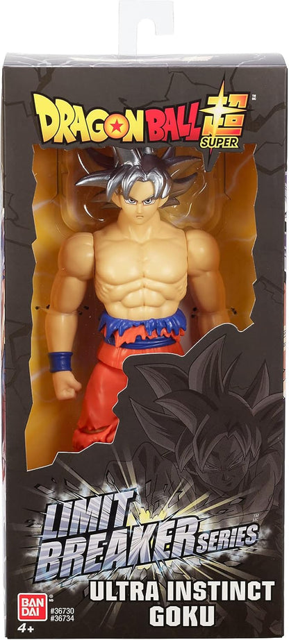 BANDAI - Dragon Ball Super - Goku Ultra Instinkt - Limit Breaker Figur 30 cm - Offizielle Dragon Ball Lizenz - Große Gelenkige Goku Ultra Instinct Figur - Spielzeug für Kinder ab 4 Jahren - 36734