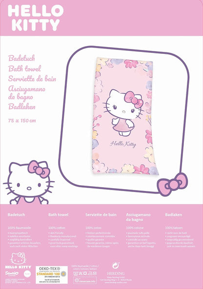 Hello Kitty Velours-Handtuch Hello Kitty 75 x 150