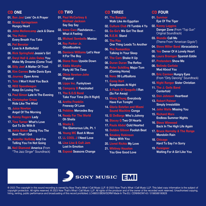 NOW That's What I Call USA: The 80s