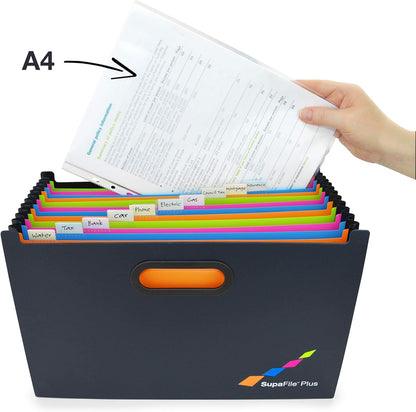 Rapesco 1552 SupaFile Plus 13-Part A4+ Desktop Expanding File Organiser