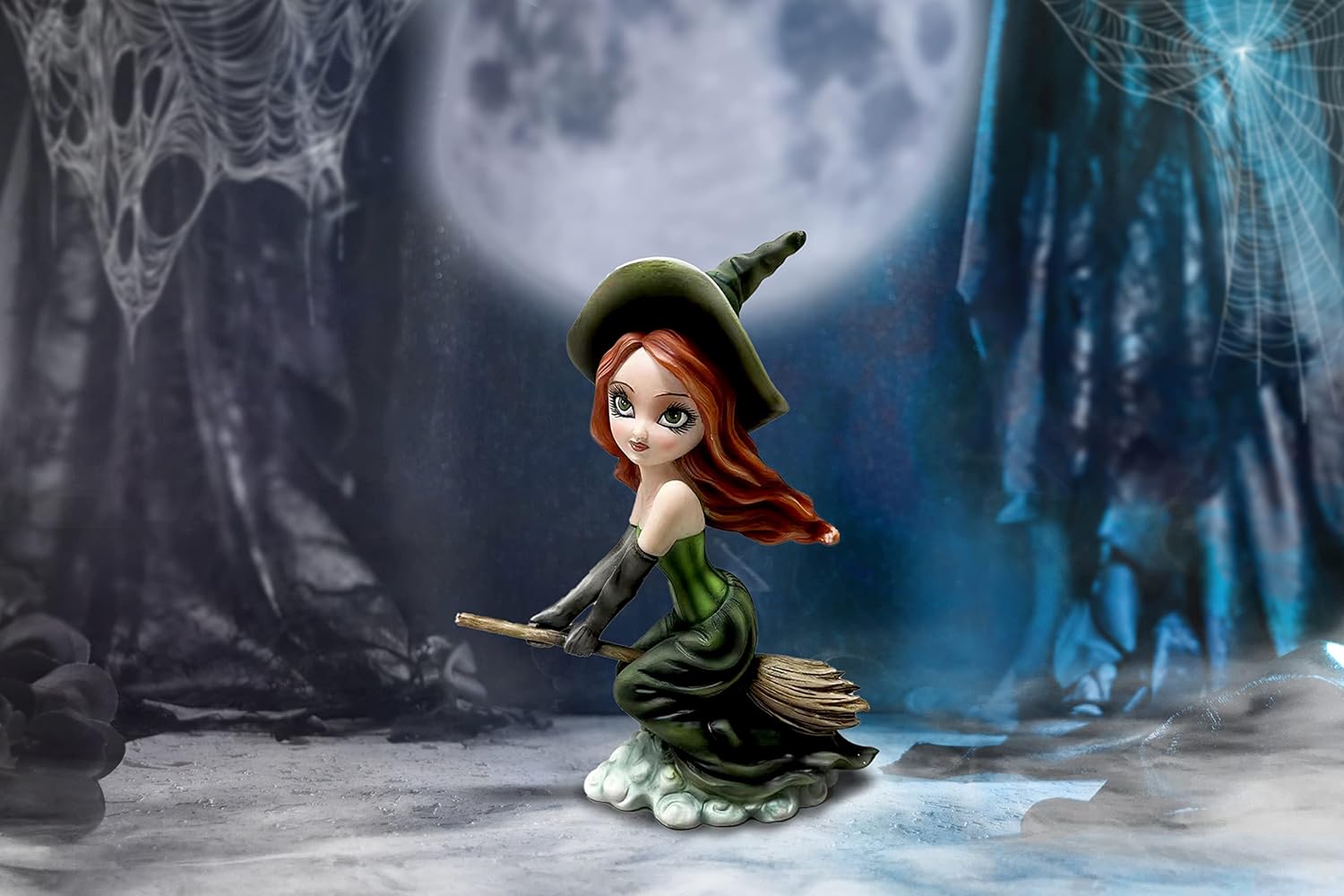Nemesis Now Willow Witch Figurine, Green, 16cm
