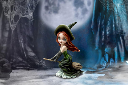 Nemesis Now Willow Witch Figurine, Green, 16cm