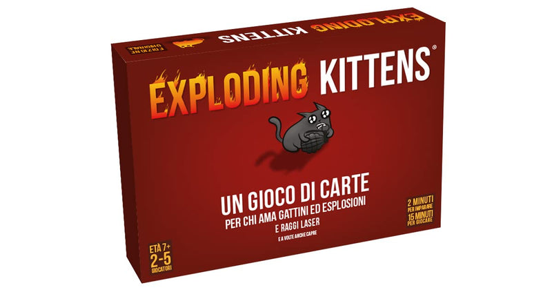 Asmodee - Exploding Kittens - Card Game, Party Game, 2-5 Players, 7+ Years, Edition in Italian