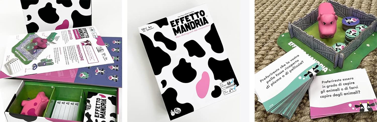Asmodee - Herd Effect - Board Game, Funny Party Game, 4-20 Players, 10+ Years, English Edition