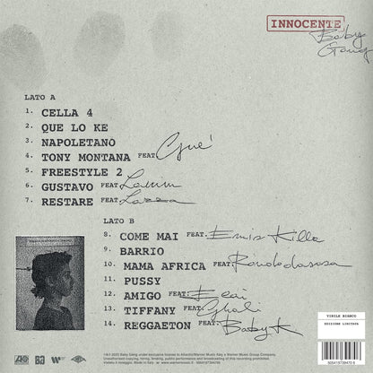Innocente - Vinile Bianco Autografato Ly  explicit_lyrics