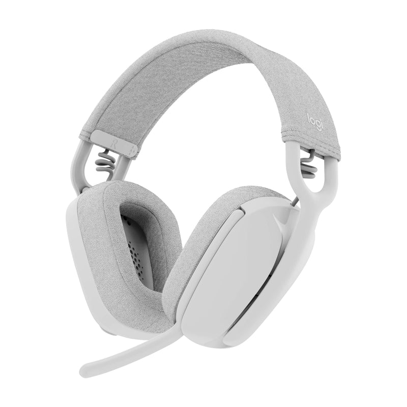Logitech Zone Vibe 100 Lightweight Wireless Over-Ear Headphones with Noise-Cancelling Microphone, Advanced Multipoint Bluetooth Headset, Works with Teams, Google Meet, Zoom, Mac/PC