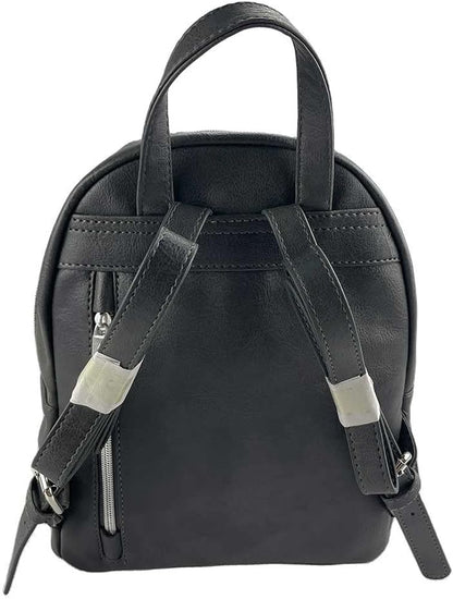 Red Robin Design Naruto Naruto Character Backpack 28cm, PU Leather, Black/Brown, Officially Licensed Naruto Merchandise, Sasuke Backpack, Adjustable Straps
