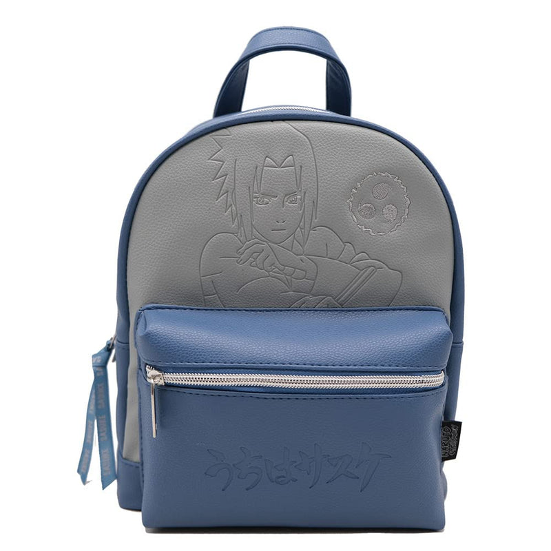 Red Robin Design Naruto Sasuke Backpack 28cm, Naruto Merchandise, Sasuke Backpack, Adjustable Straps, Officially Licensed Naruto