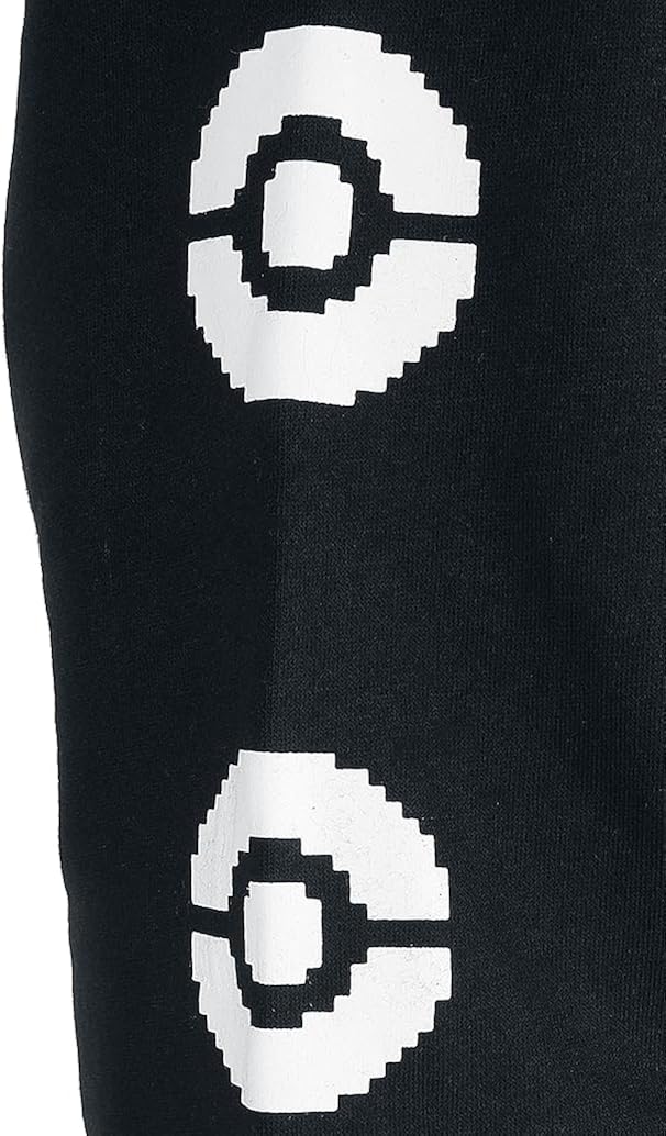 Pokémon Charmander Hombre Capucha con Cremallera Negro Regular